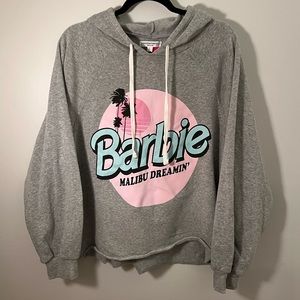NWT Barbie Malibu Dreamin’ Cropped Hoodie by Grayson Threads Size L